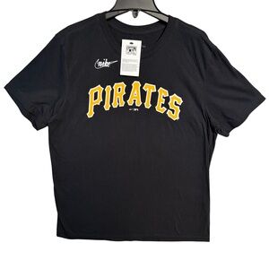 Nike Pittsburgh Pirates Roberto Clemente Large Cooperstown HOF Shirsey #21 NWT